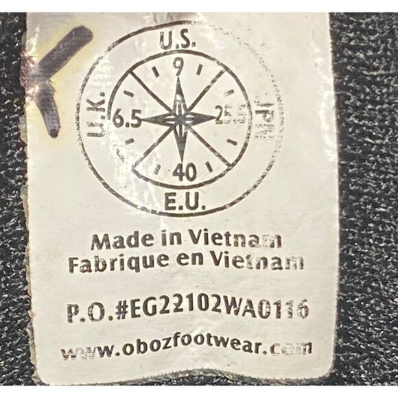 OBOZ Women's Bridger Mid Waterproof walnut hiking boots lace up outdoor active - Picture 2 of 13